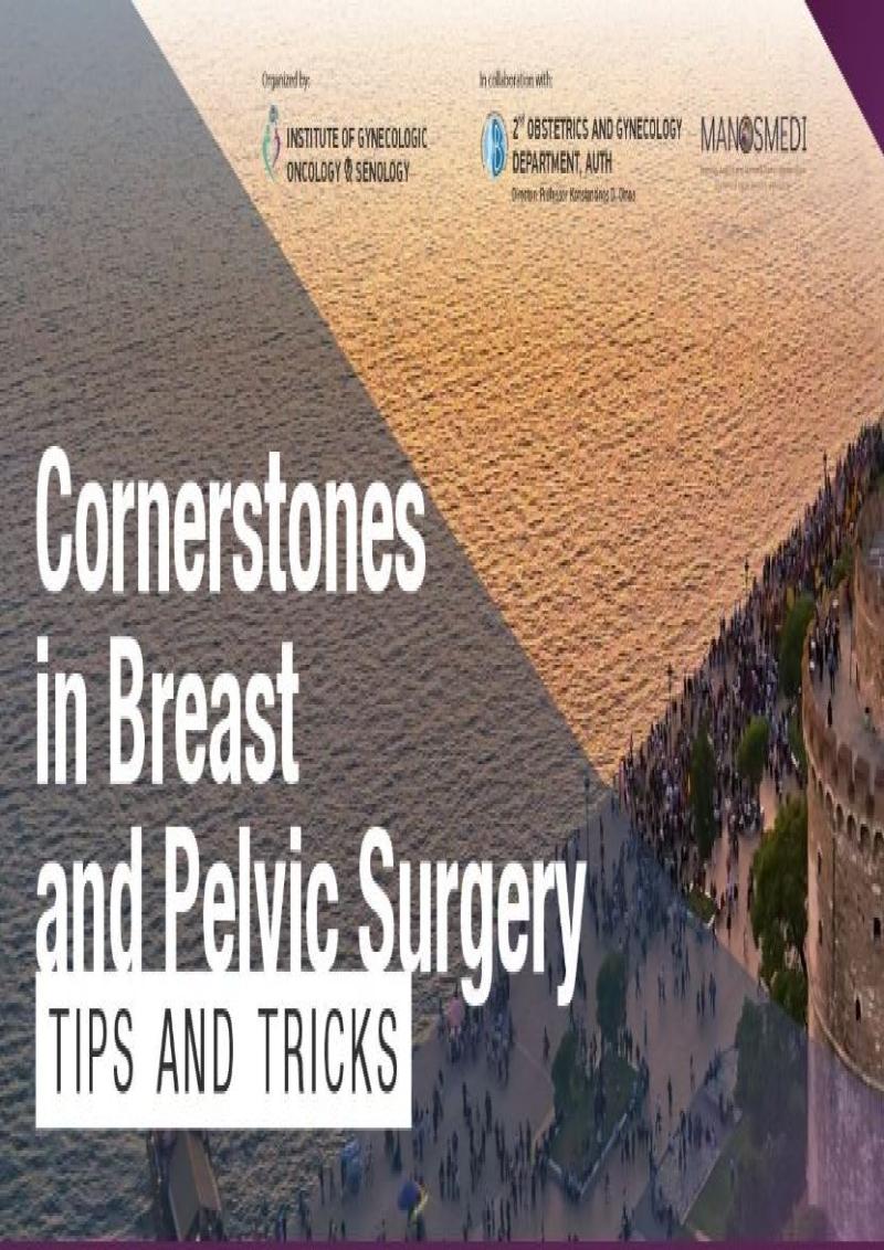 CORNERSTONES IN BREAST AND PELVIC SURGERY. TIPS AND TRICKS  28 έως 30 Μαρτίου 2025 στο ΚΕ.Δ.Ε.Α. στην Θεσσαλονίκη
